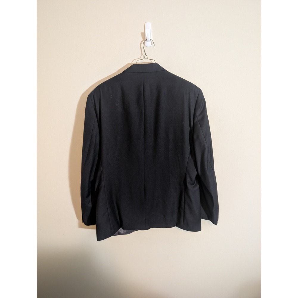 Lauren Ralph Lauren Suit Mens 46R Black Solid 2 Button Notch Lapel Single Vent - Picture 9 of 12
